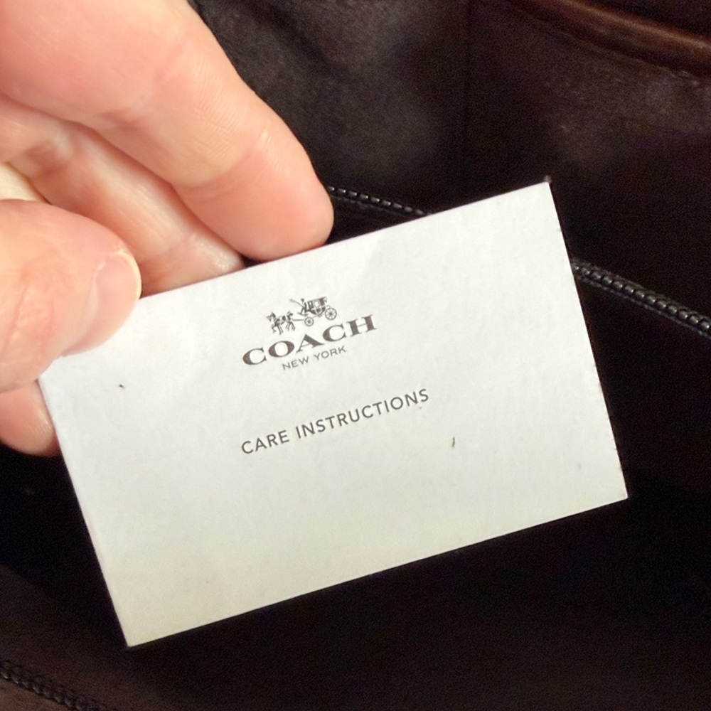 Coach Dark Brown Leather Briefcase - Picture 4 of 7